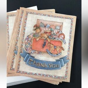 Vintage Sherri Buck Baldwin Toy Chest Thank You Card Set Main Street Press